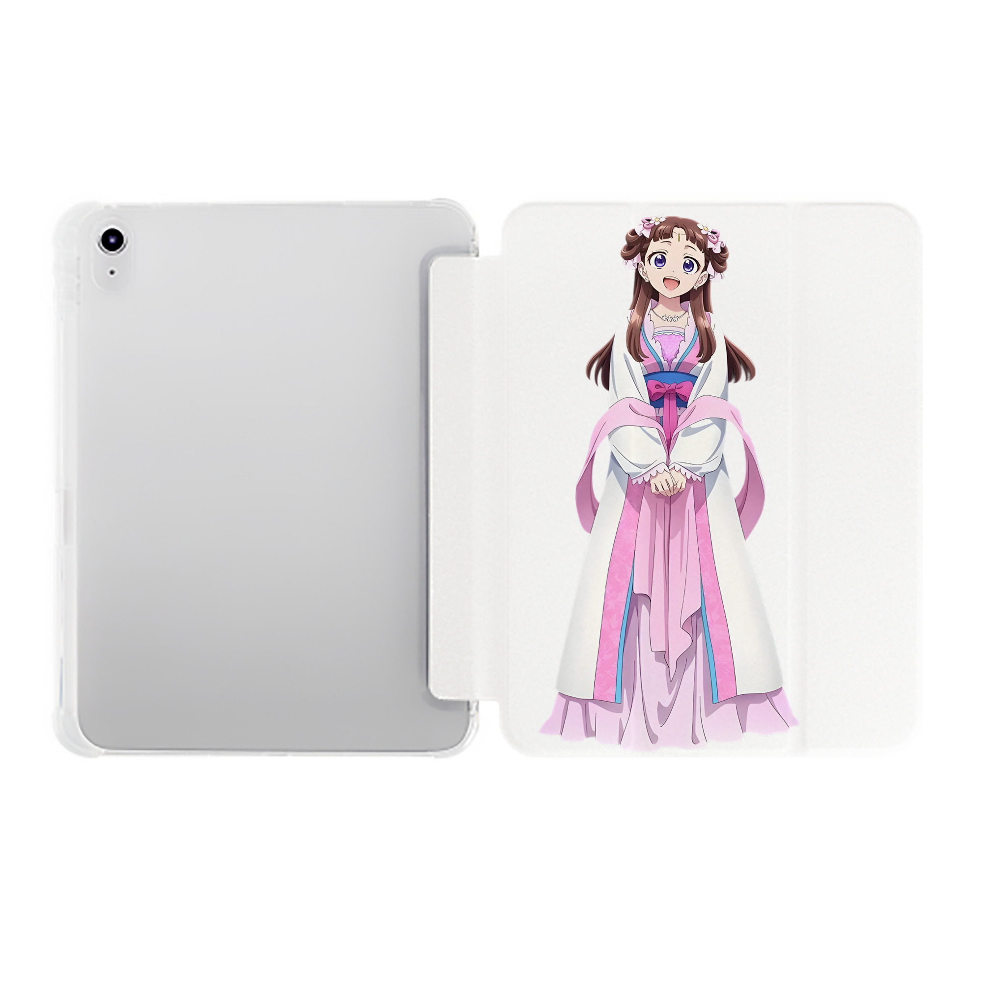 （画像用） 薬屋のひとりごと The Apothecary Diaries IPad ケース ペン収納付き 三つ折りスタンド PUレザー×シリコン 対応機種9.5/10.5/10.9インチ
